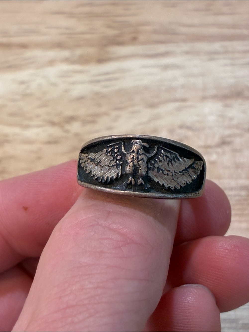 Vintage Otto 925 Sterling Silver Eagle Ring Size 11 Rare Vintage